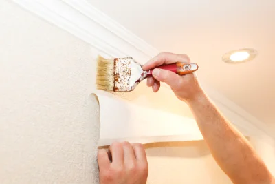Pose de papier peint à Bathernay — revêtements muraux et toiles de verre